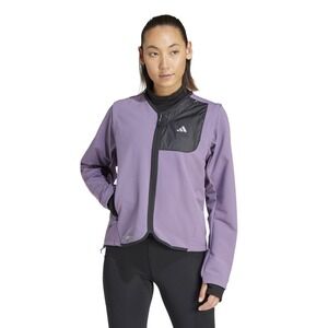Adidas Running Purple Zip Jacket S Climawarm Reflective